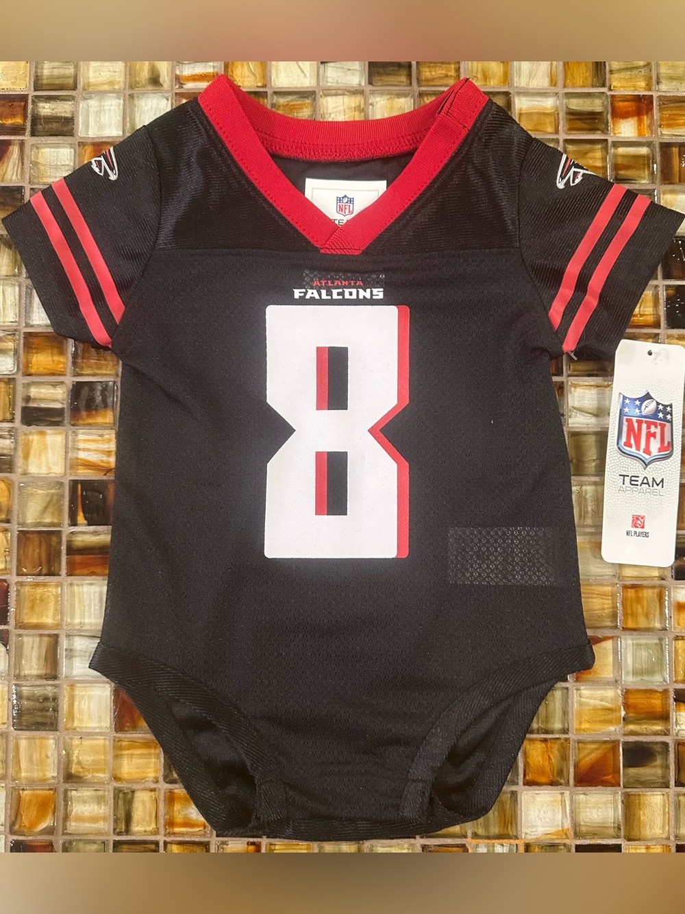 NWT Atlanta Falcons Kyle Pitts #8 Infant Jersey Bodysuit~3-6M~NFL~$30